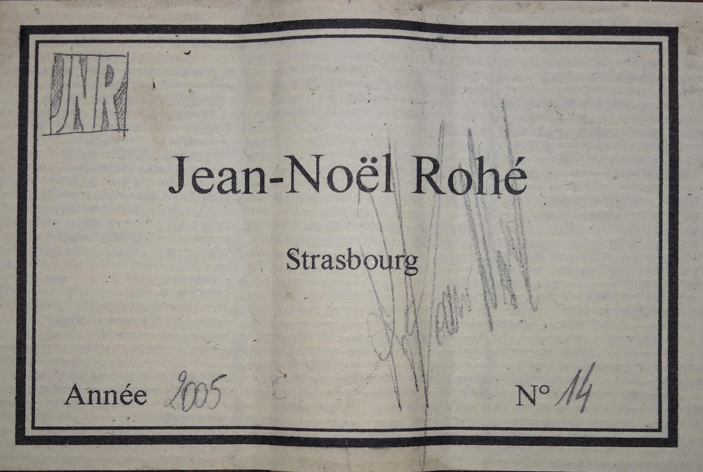 Jean-Noel Rohé - 2005