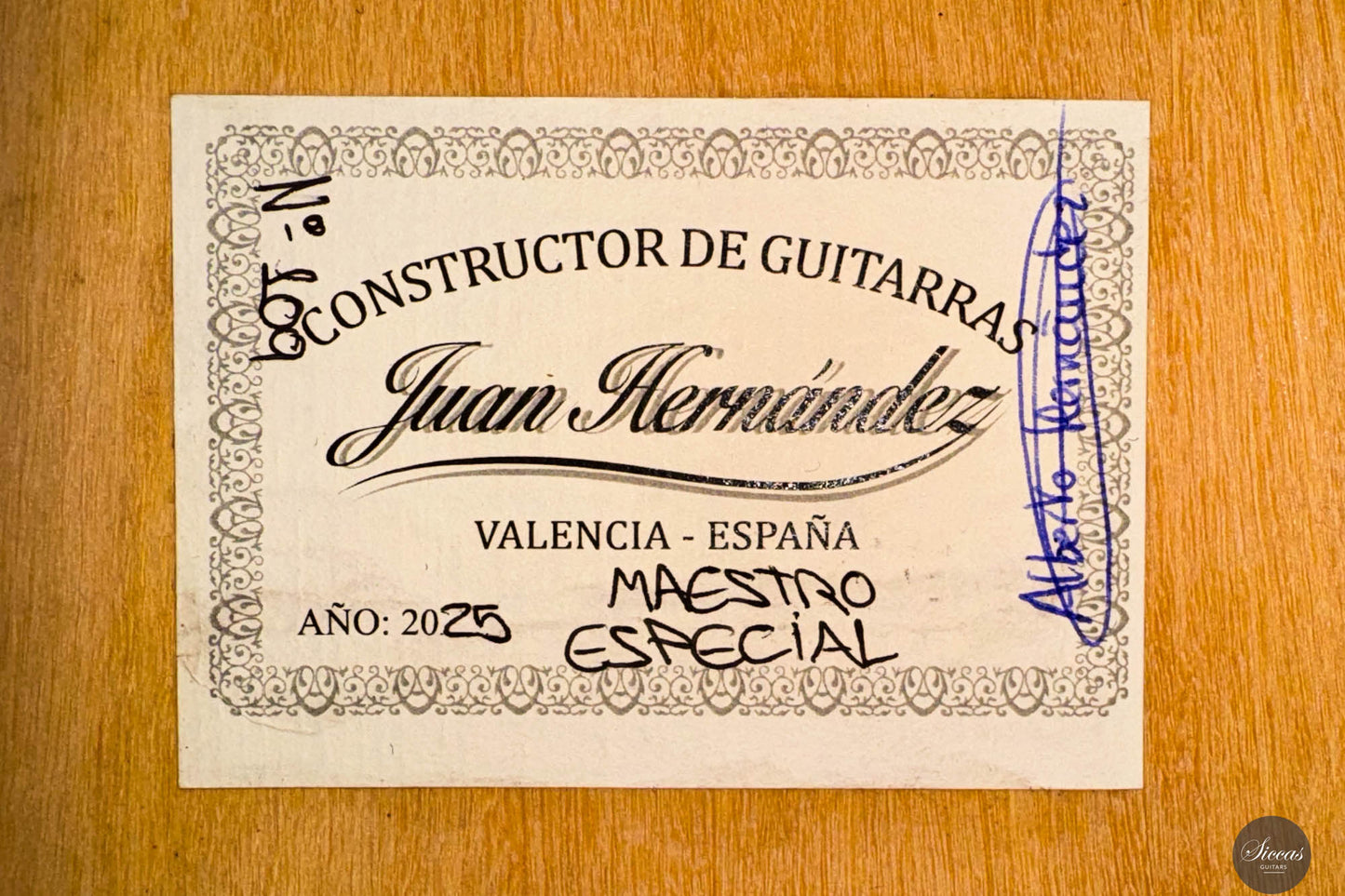 Juan Hernandez - 2025 - Maestro Special N°109