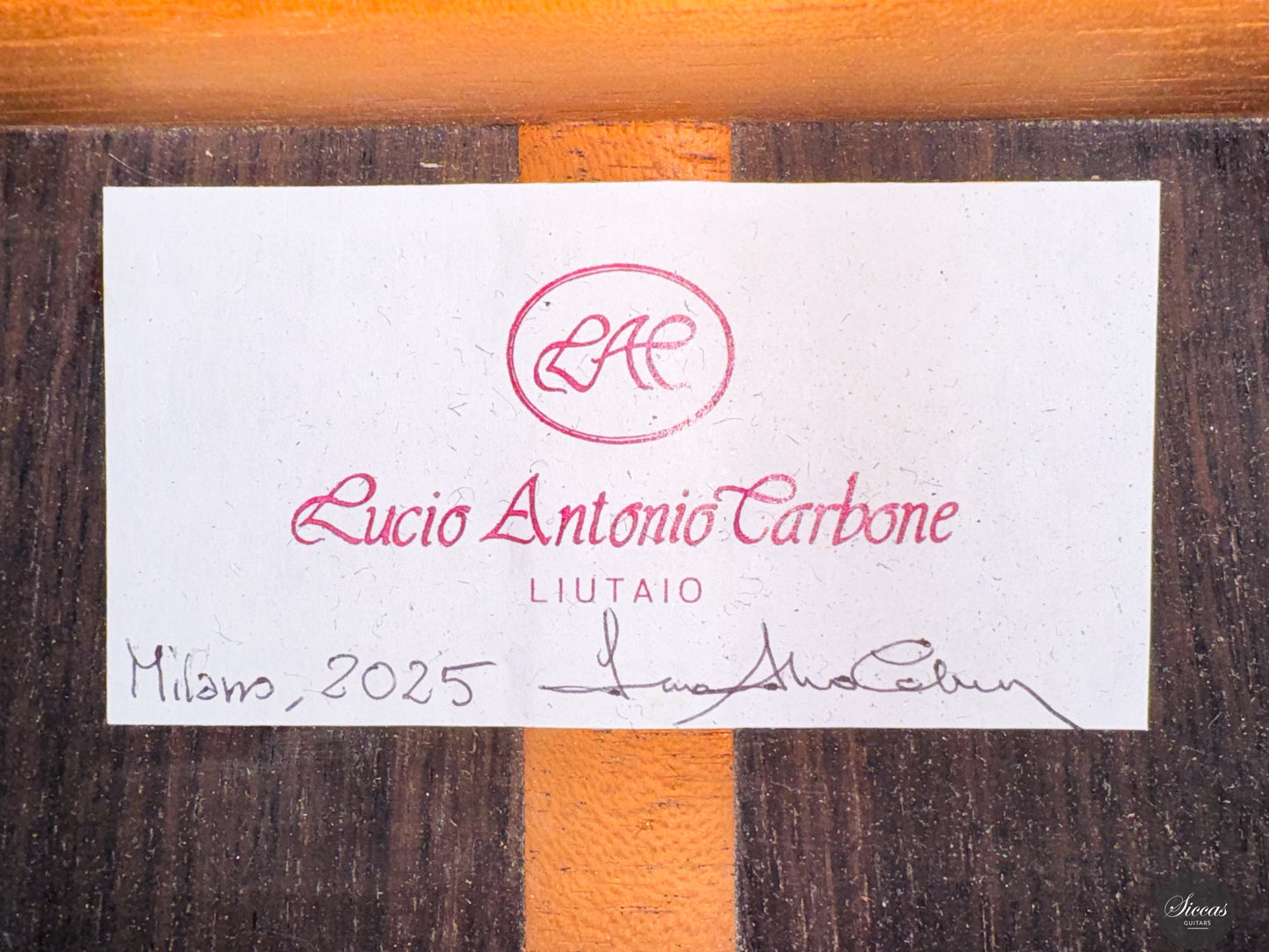 Lucio Antonio Carbone - 2025 "ON HOLD"