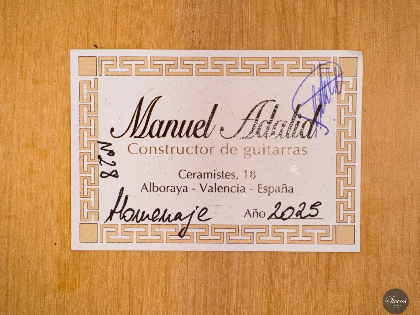 Manuel Adalid - 2025 - Homenaje Double Top No. 28