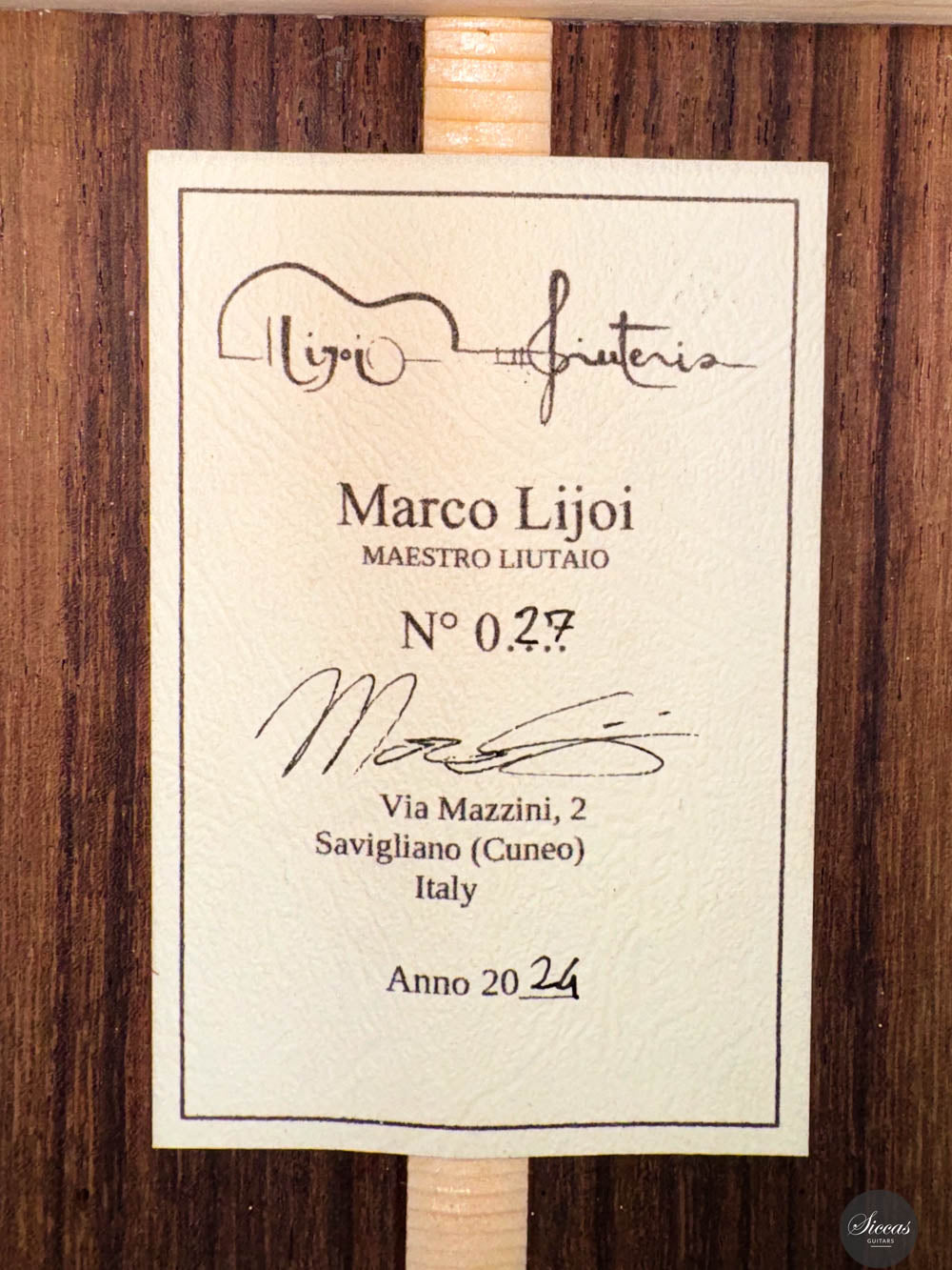 Marco Lijoi - 2024 No. 27 "Hybrid Top"