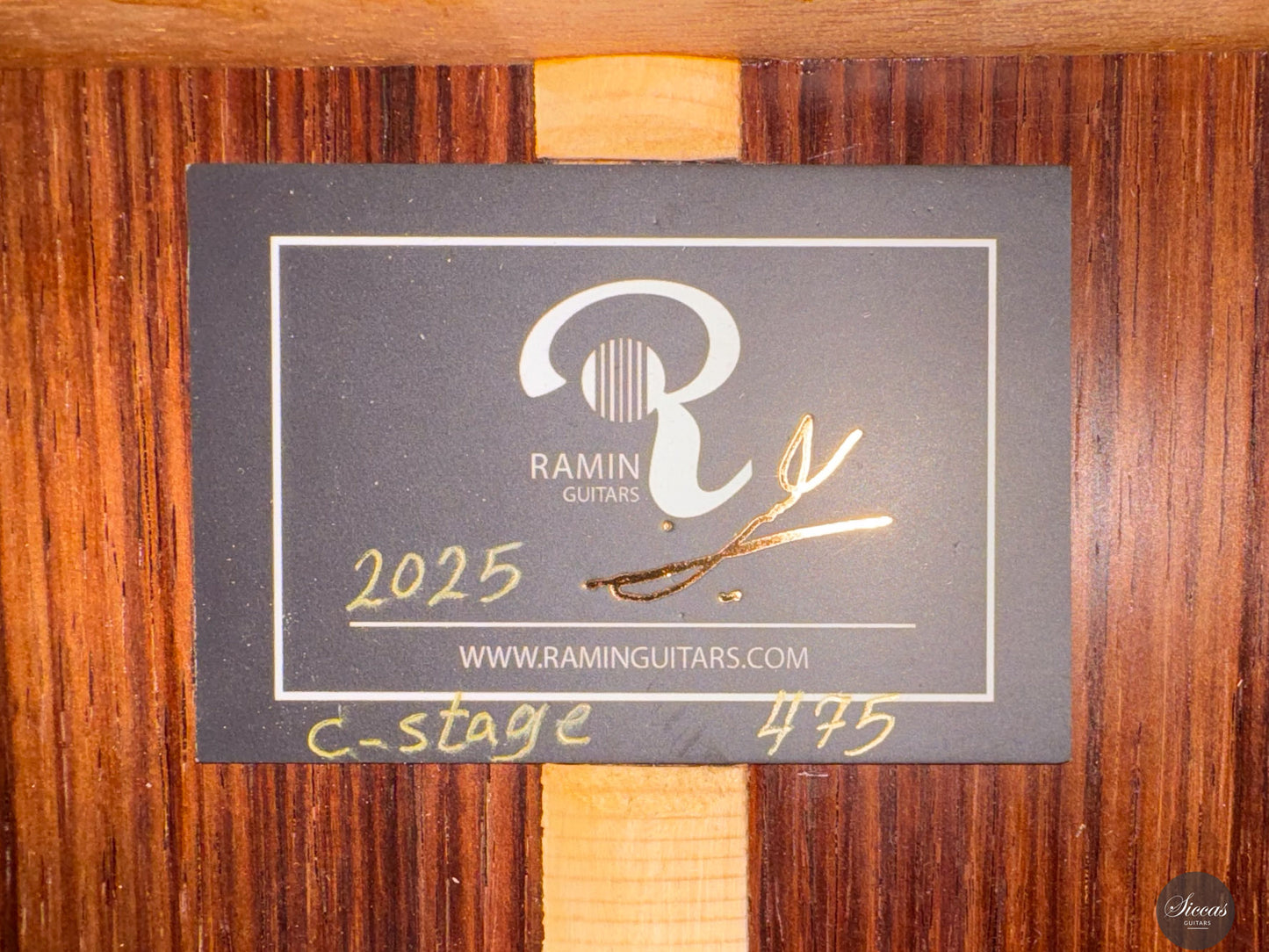Ramin Fallah - 2025 Spruce/Amazon rosewood C-Stage No. 475 ON HOLD