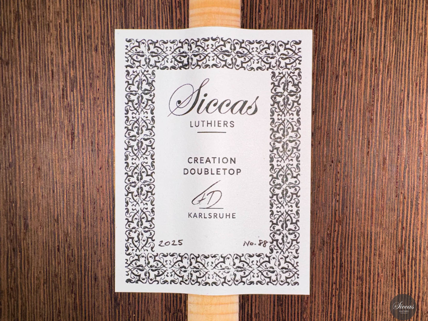 Siccas Luthiers - Creation Doubletop Cedar