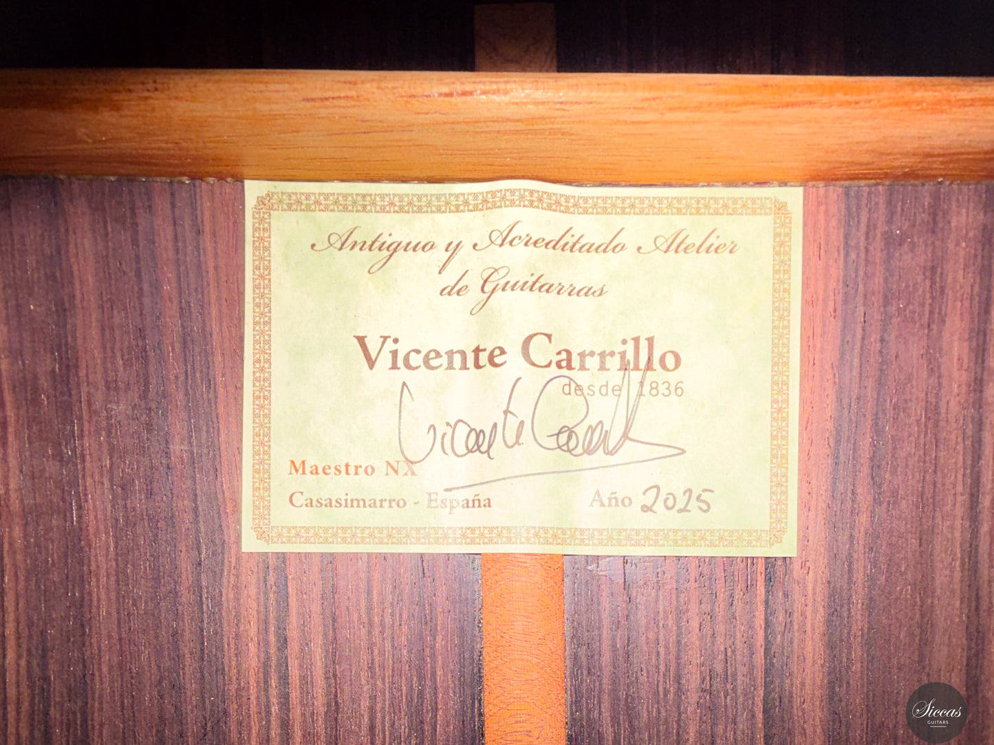Vicente Carrillo - 2025 Maestro NX - Indian rosewood