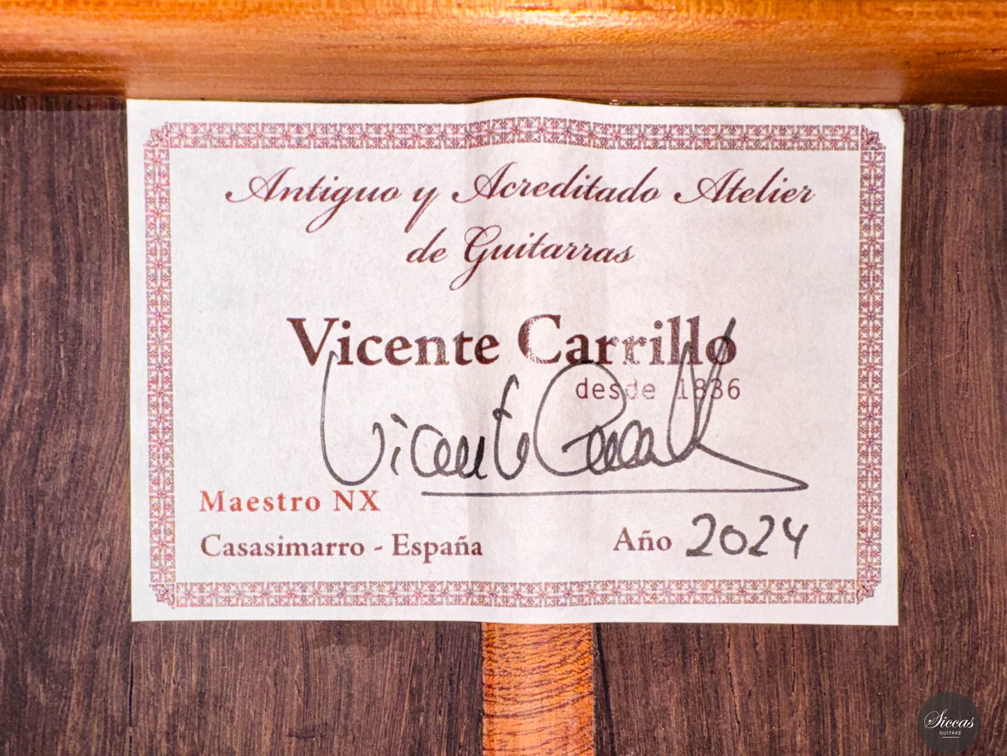 Vicente Carrillo - Maestro NX 2024 (Gernot Wagner Supervised)