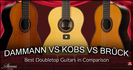 Fan-Braced vs. Double-Top vs. Lattice Classical Guitars