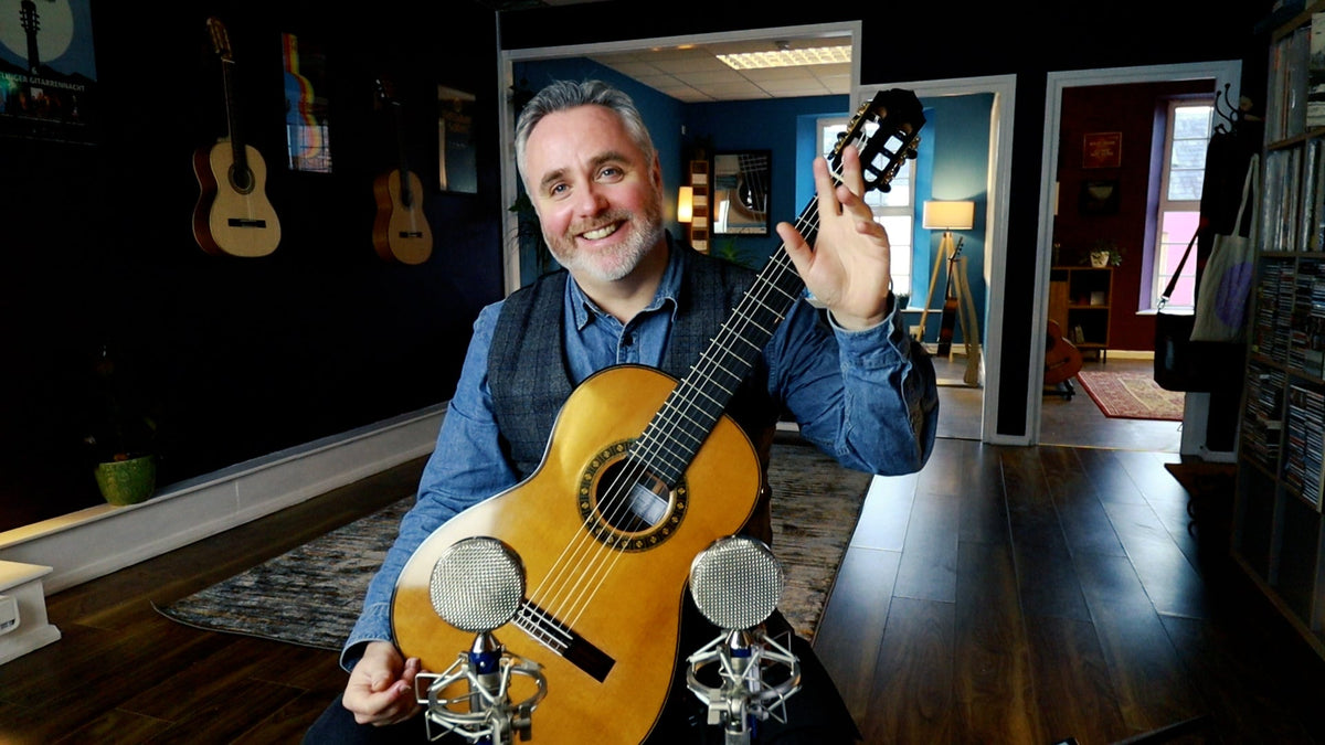 Portrait of classical guitarist Matthew McAllister
