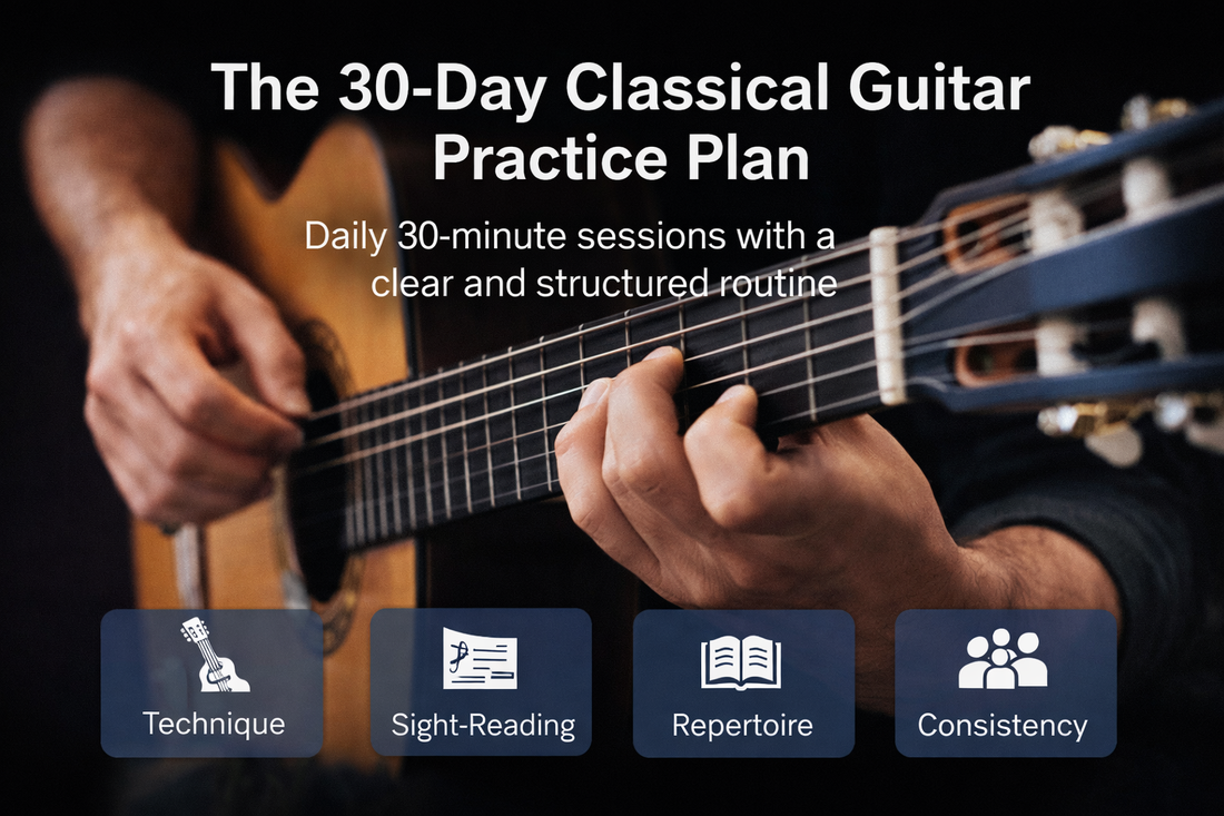 The 30-Day Classical Guitar Practice Plan: A Structured Daily Routine for Real Progress