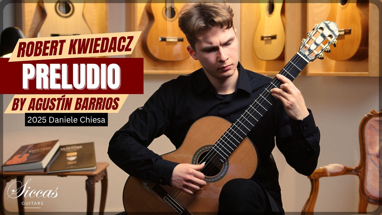 Robert Kwiedacz playing Preludio en Do menor by Agustín Barrios on a Daniele Chiesa guitar