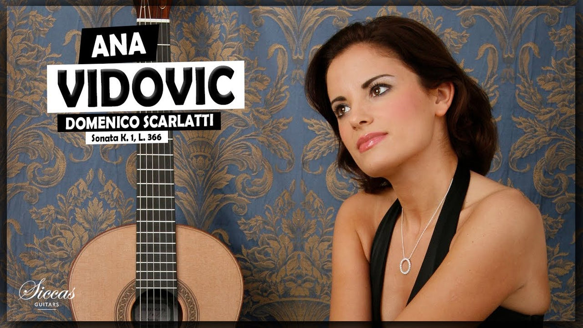 Ana Vidović playing Domenico Scarlatti Sonata in D minor K. 1 on classical guitar