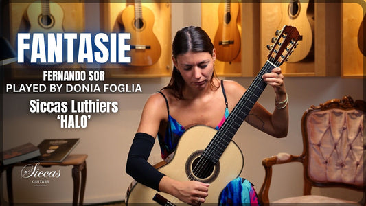 Donia Foglia playing Fantaisie Op. 30 by Fernando Sor on a Siccas Luthiers Halo guitar