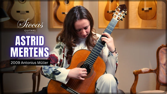 Astrid Mertens playing Julián Arcas on a 2009 Antonius Müller guitar
