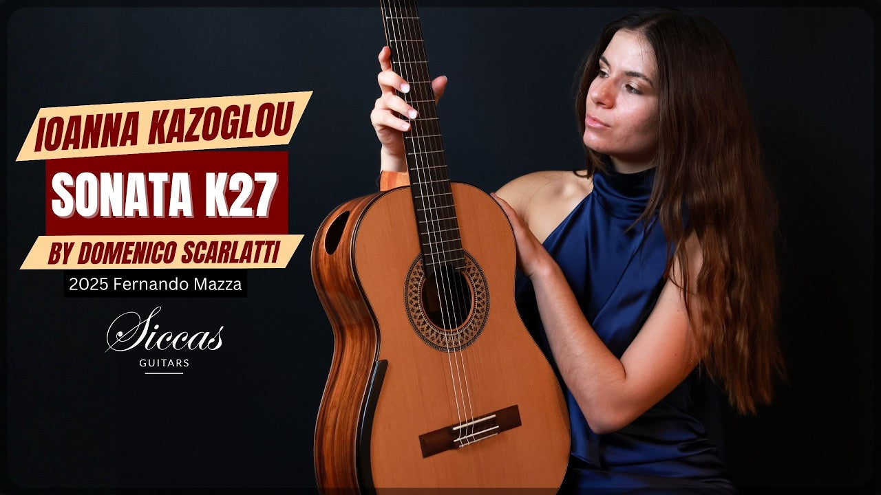Ioanna Kazoglou playing Scarlatti Sonata K. 27 on a Fernando Mazza guitar
