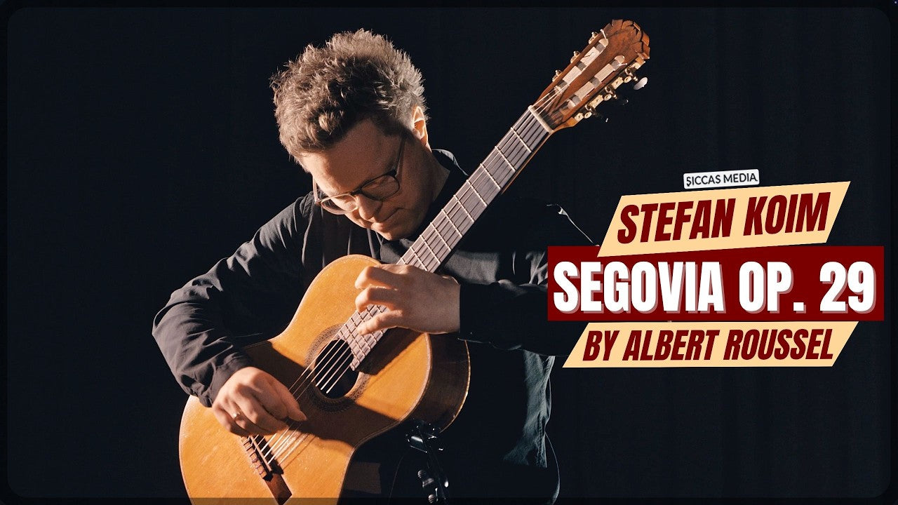 Stefan Koim playing Segovia Op. 29 by Albert Roussel on classical guitar