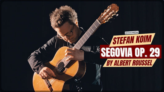 Stefan Koim playing Segovia Op. 29 by Albert Roussel on classical guitar