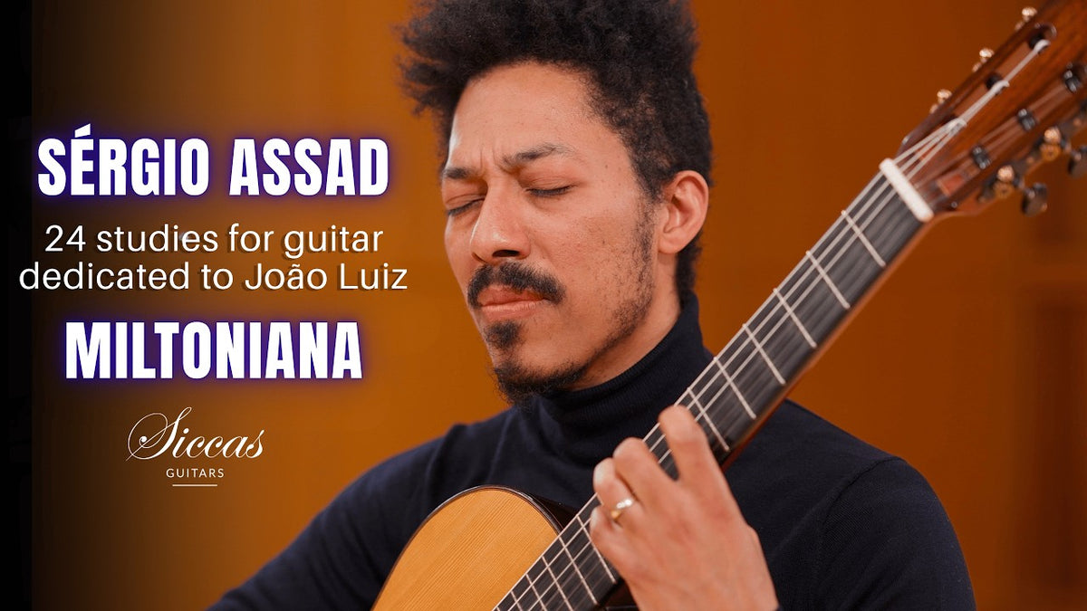 João Luiz playing Miltoniana by Sérgio Assad on classical guitar