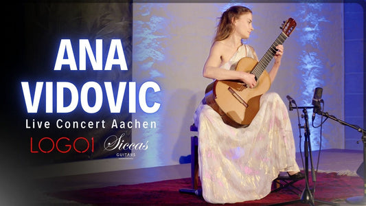 Ana Vidović playing a live classical guitar concert in Aachen