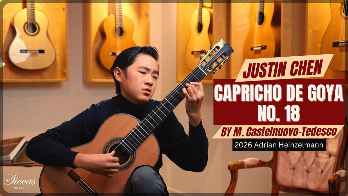 Justin Chen playing Capricho de Goya No. 18 on an Adrian Heinzelmann guitar