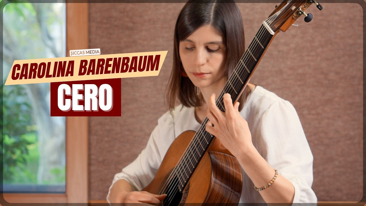 Carolina Barenbaum playing her composition Cero on classical guitar