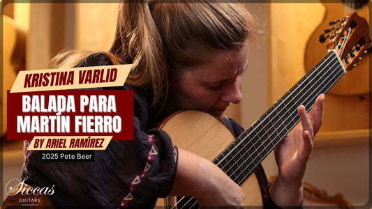 Kristina Varlid playing Balada para Martín Fierro by Ariel Ramírez on a Pete Beer guitar