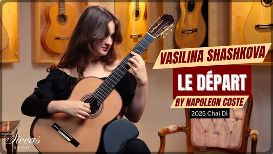 Vasilina Shashkova playing Le Départ by Napoléon Coste on a Chai Di guitar