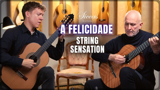 String Sensation Guitar Duo playing A Felicidade by Jobim on two classical guitars