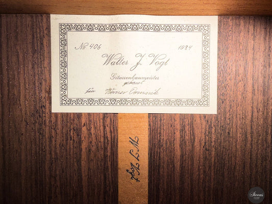 Walter Vogt: A Visionary German Luthier