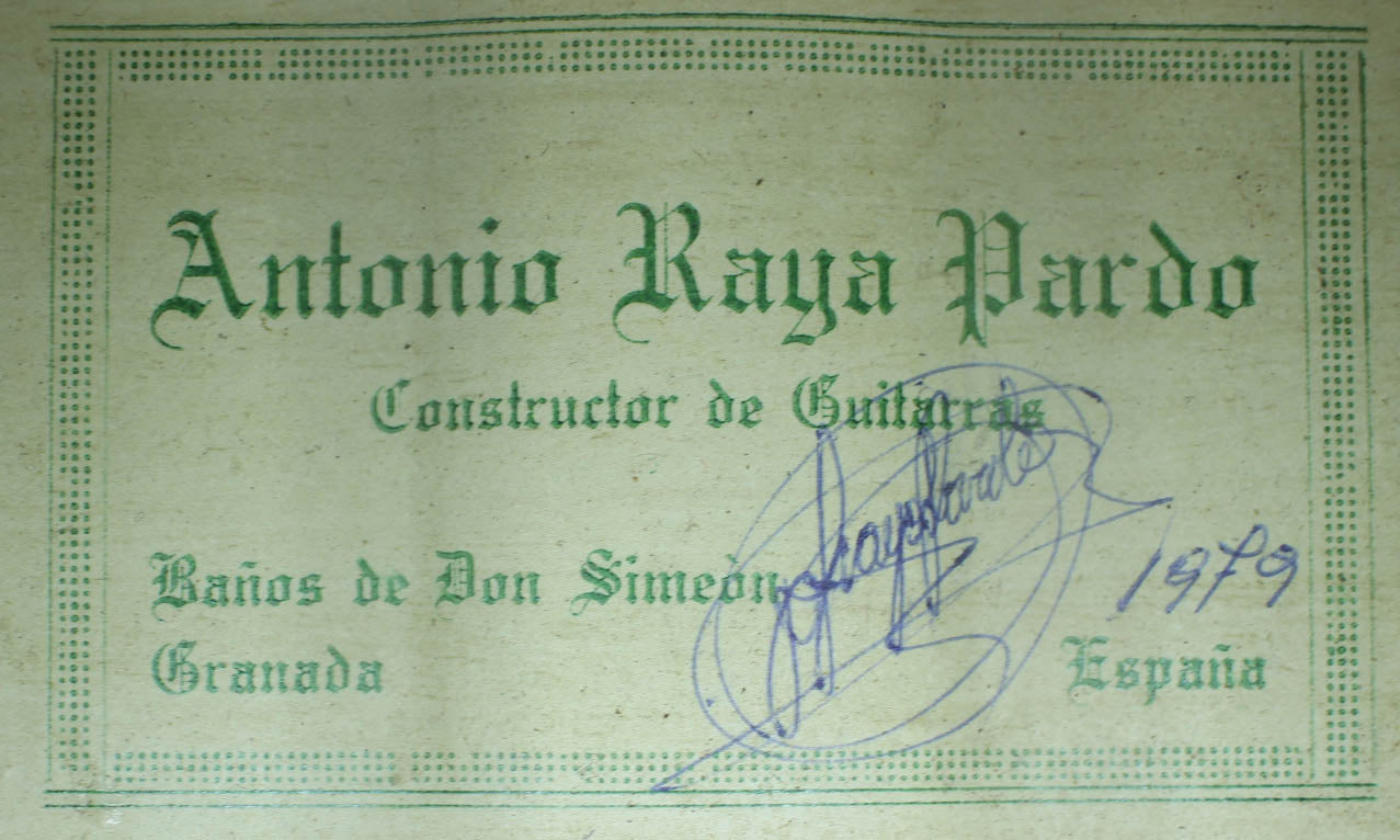 Antonio Raya Pardo - 1979
