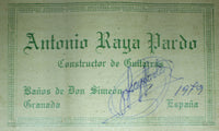 Antonio Raya Pardo - 1979