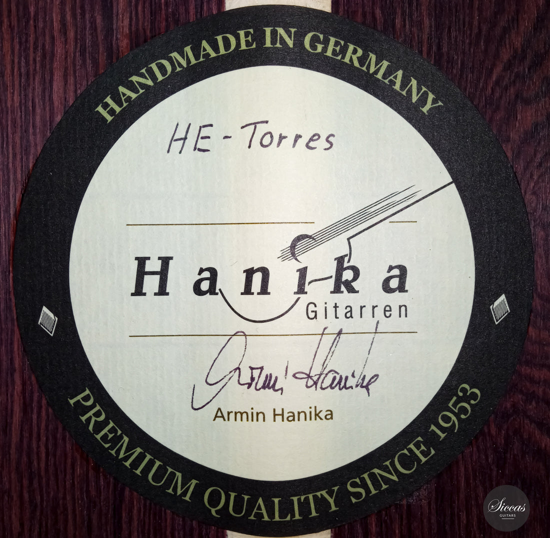 Armin Hanika - HE Torres Spruce - Certificate