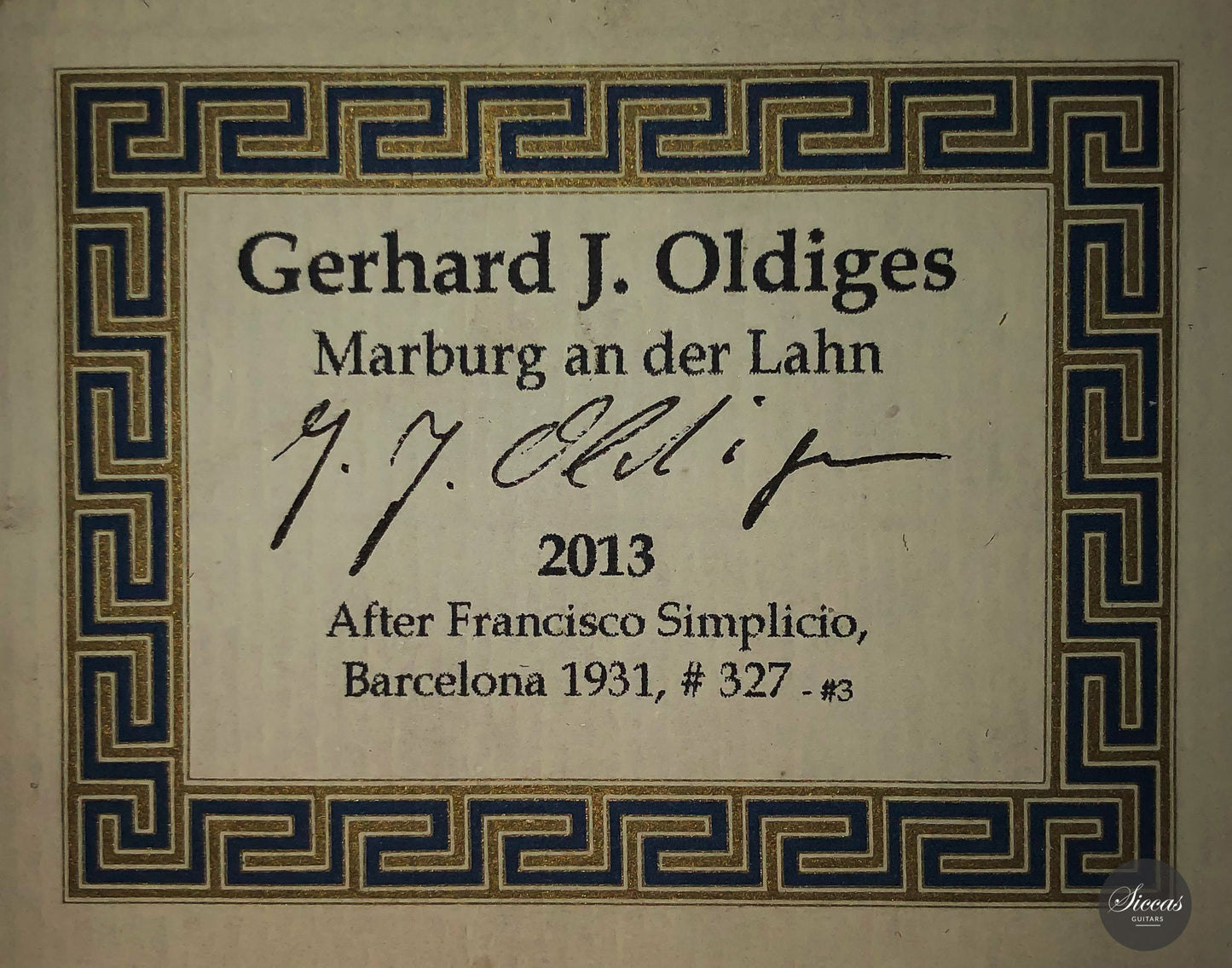 Gerhard J. Oldiges - 2013