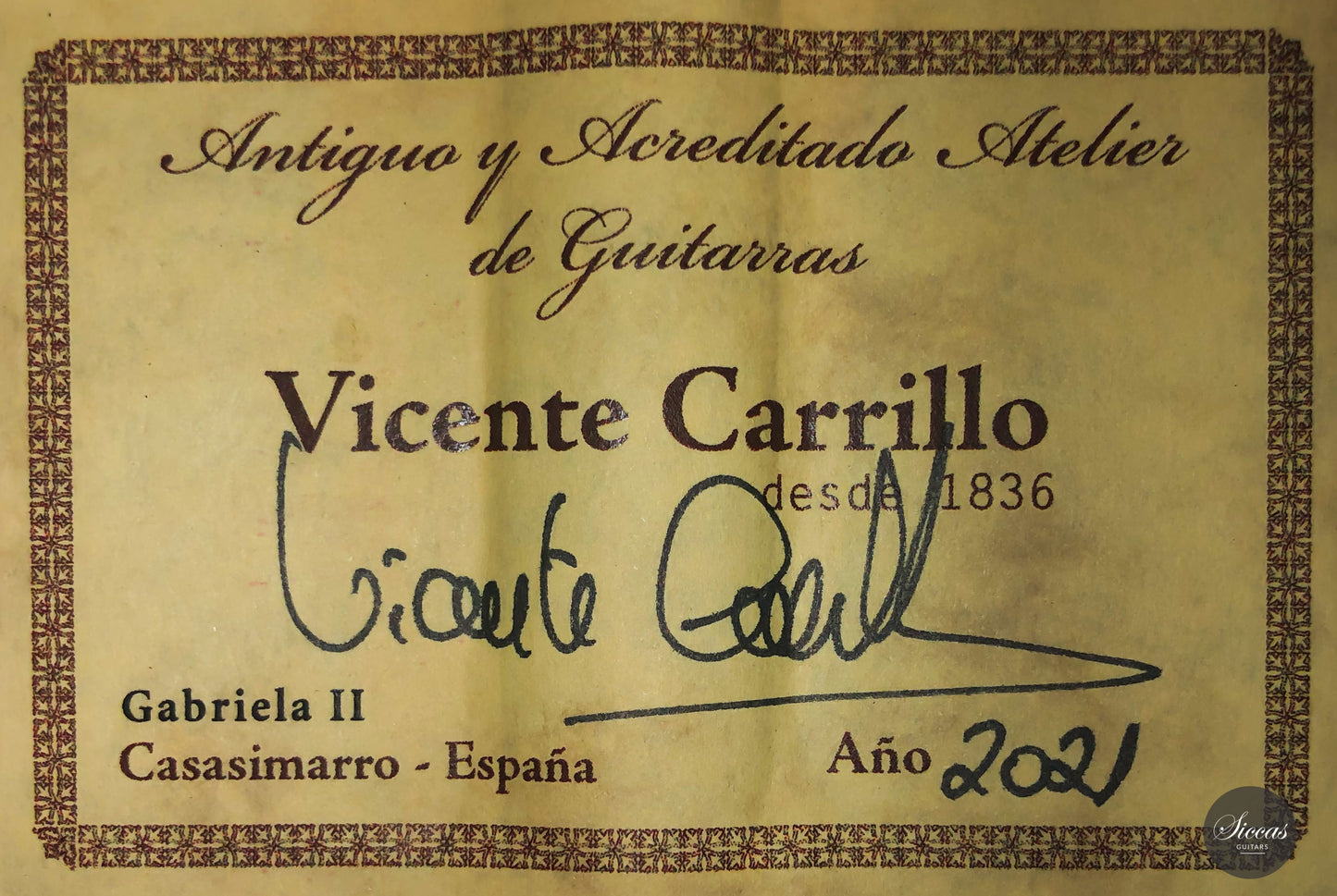 Vicente Carrillo - 2021 "Gabriela II" Doubletop