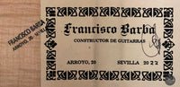 Francisco Barba - 2022 Flamenco Maple