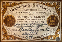 Francisco Simplicio - 1931 No. 299