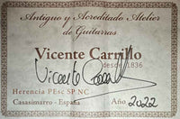 Vicente Carrillo – 2022 "Herencia Especial Palo Escrito"