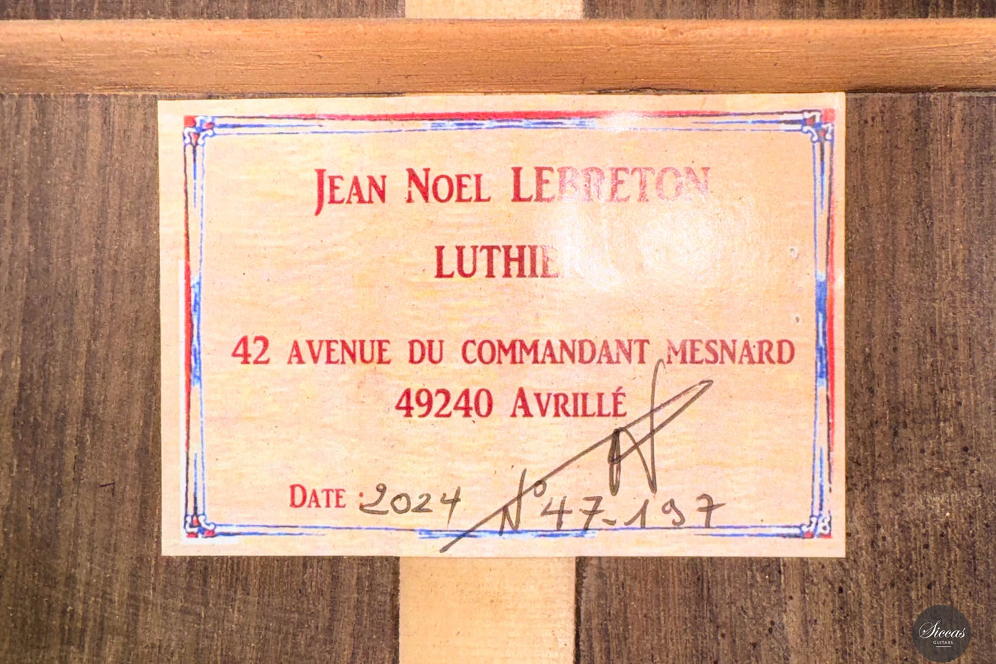 Jean Noel Lebreton - 2024 No. 47-197 Doubletop