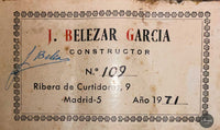 Jesus Belezar Garcia - 1971 No. 109
