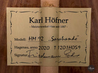 Karl Höfner - 2020 HM 92 Sarabande