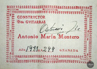 Antonio Marin Montero - 1981