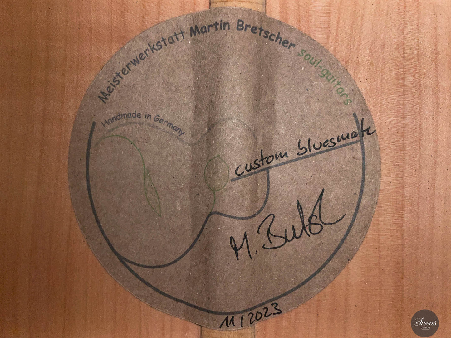Martin Bretscher - 2023 Custom Bluesmate Steel String