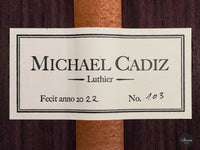 Michael Cadiz - 2022 "Concert"  No. 103 Lefthand