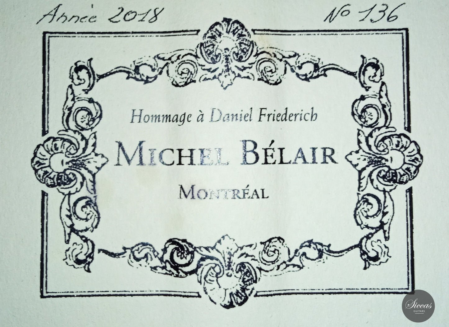Michel Belair – 2018 „Hommage a Daniel Friederich“