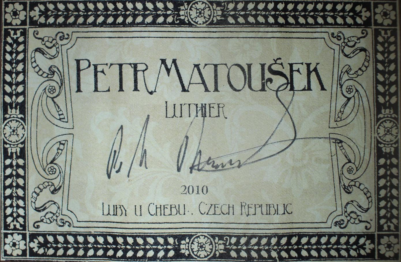 Petr Matoušek – 2010 Doubletop 7-string