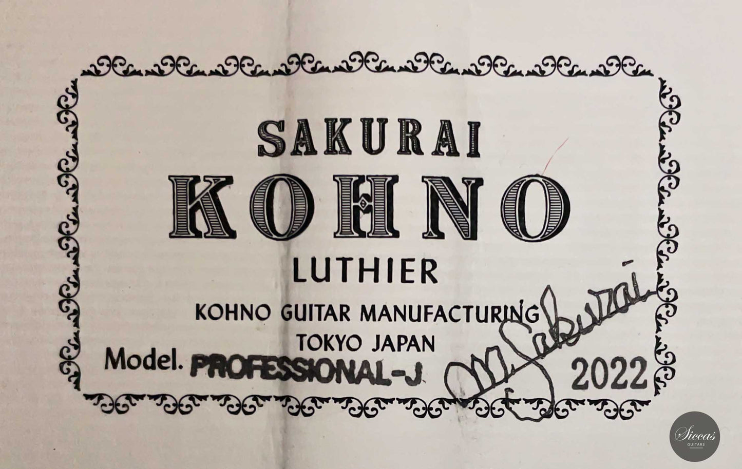 Sakurai Kohno - 2022 Professional J Fichte