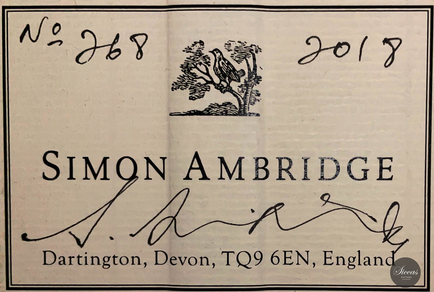 Simon Ambridge - 2018 No. 268