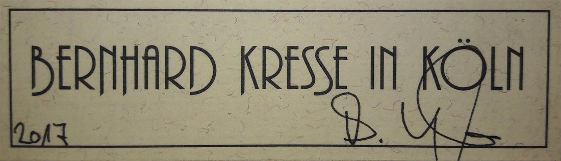 Bernhard Kresse - 2017 Stauffer Modell
