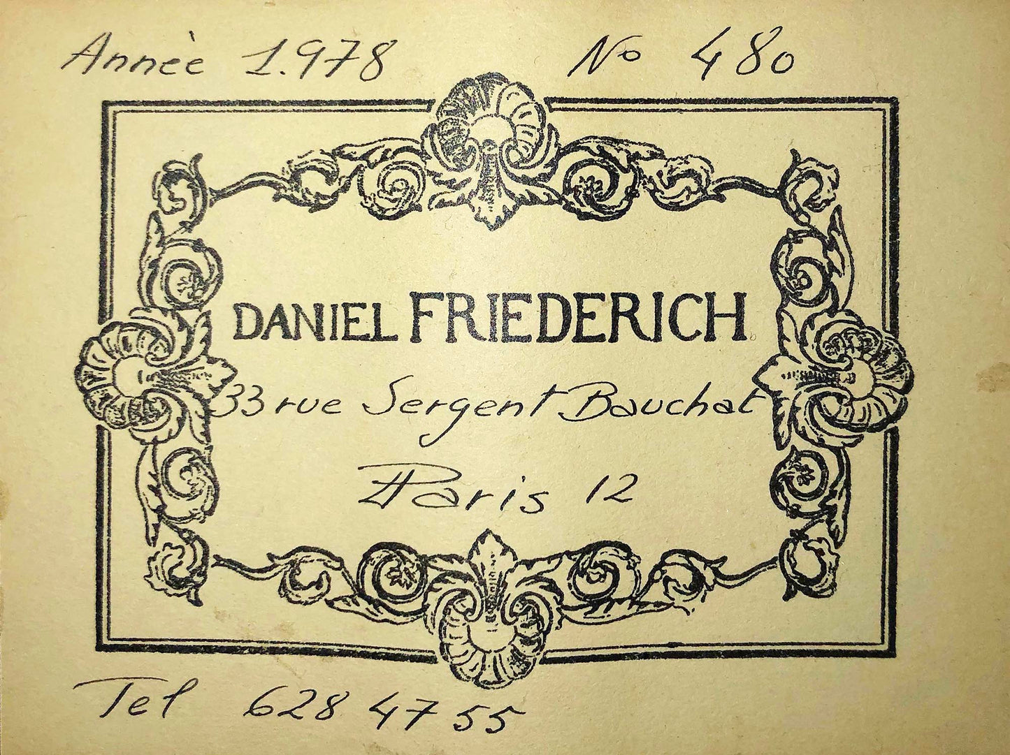 Daniel Friederich - 1978