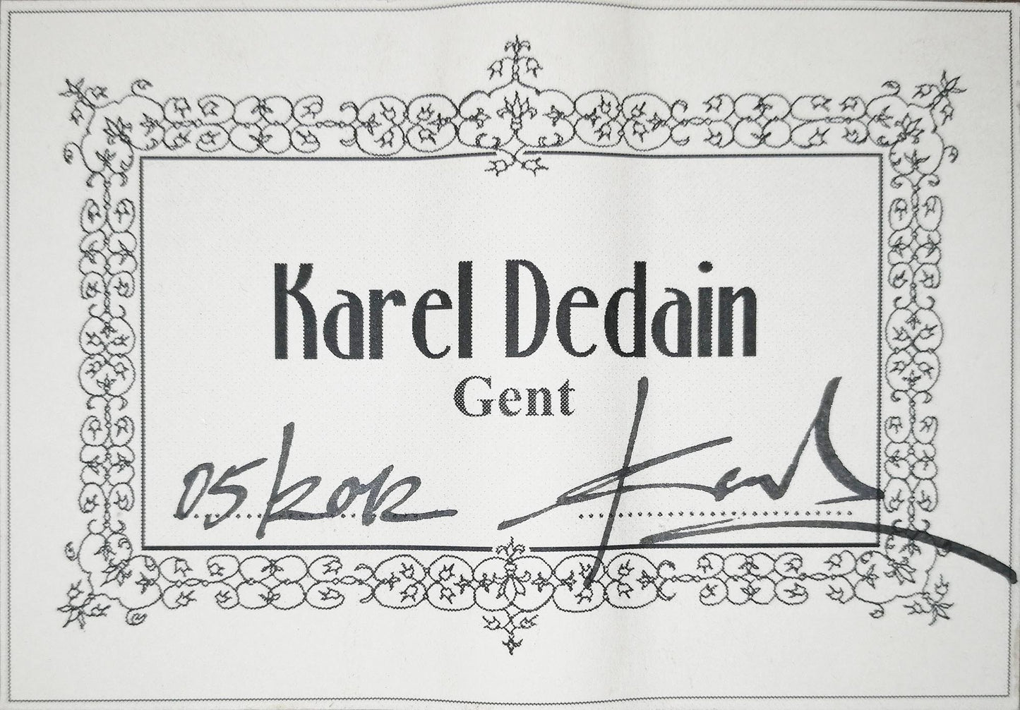 Karel Dedain - 2012 Flamenca