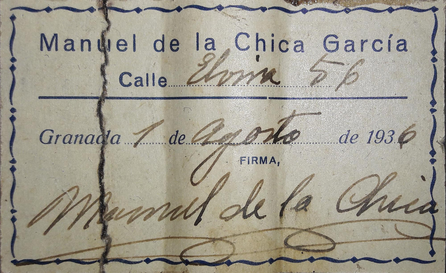 Manuel de la Chica - 1936