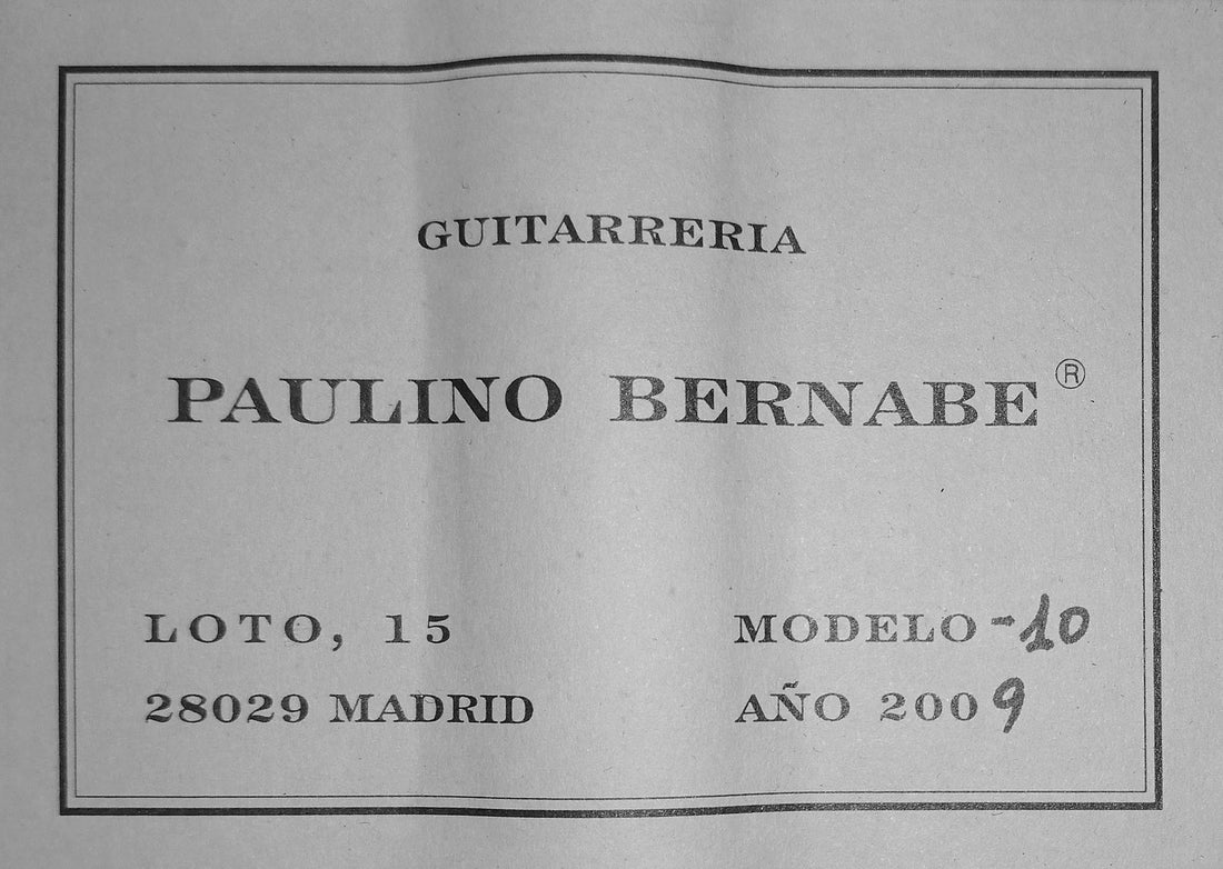 Paulino Bernabe - 2009 M10